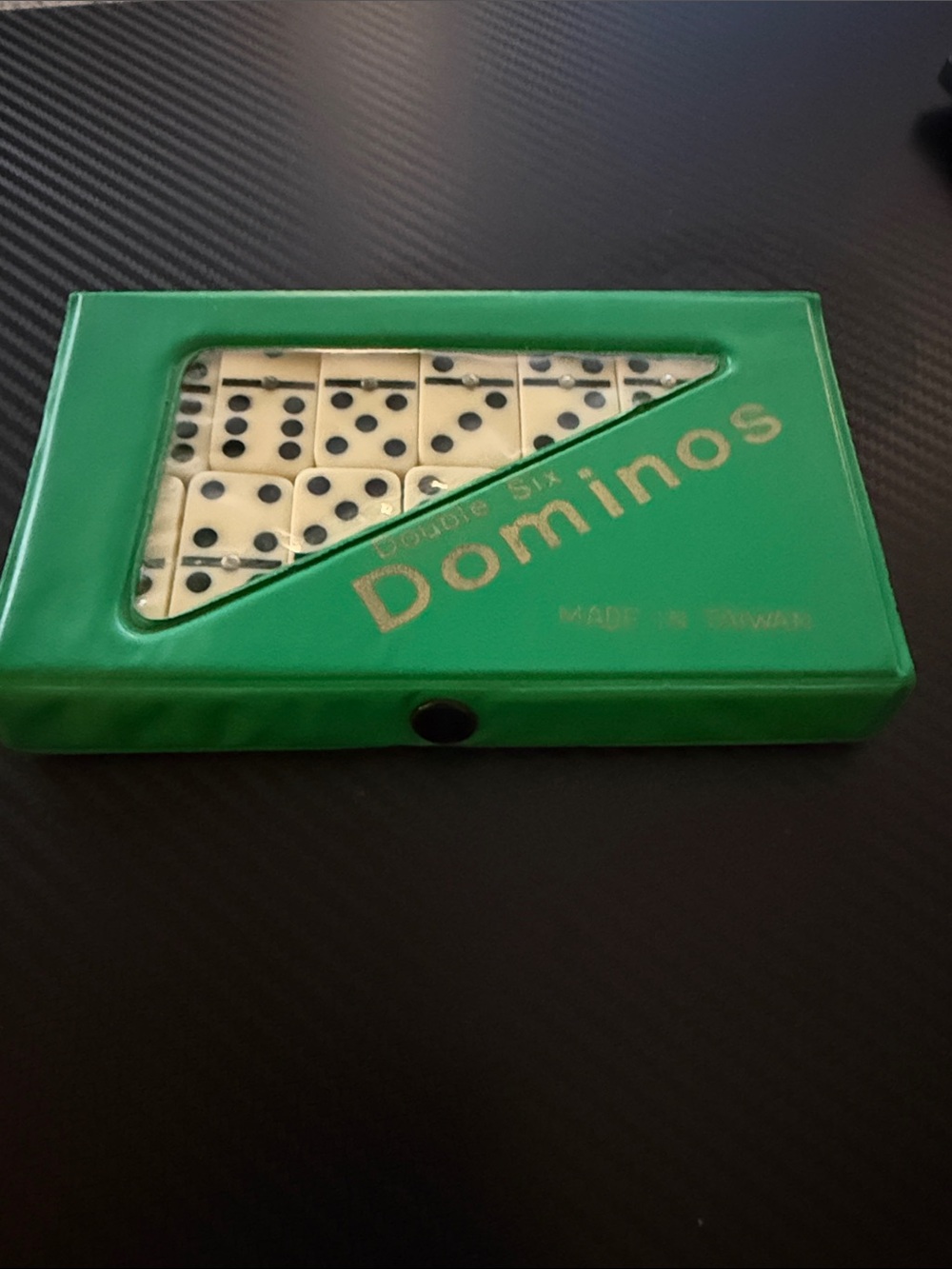 Dominos Set in Green Case - Classic Home Games